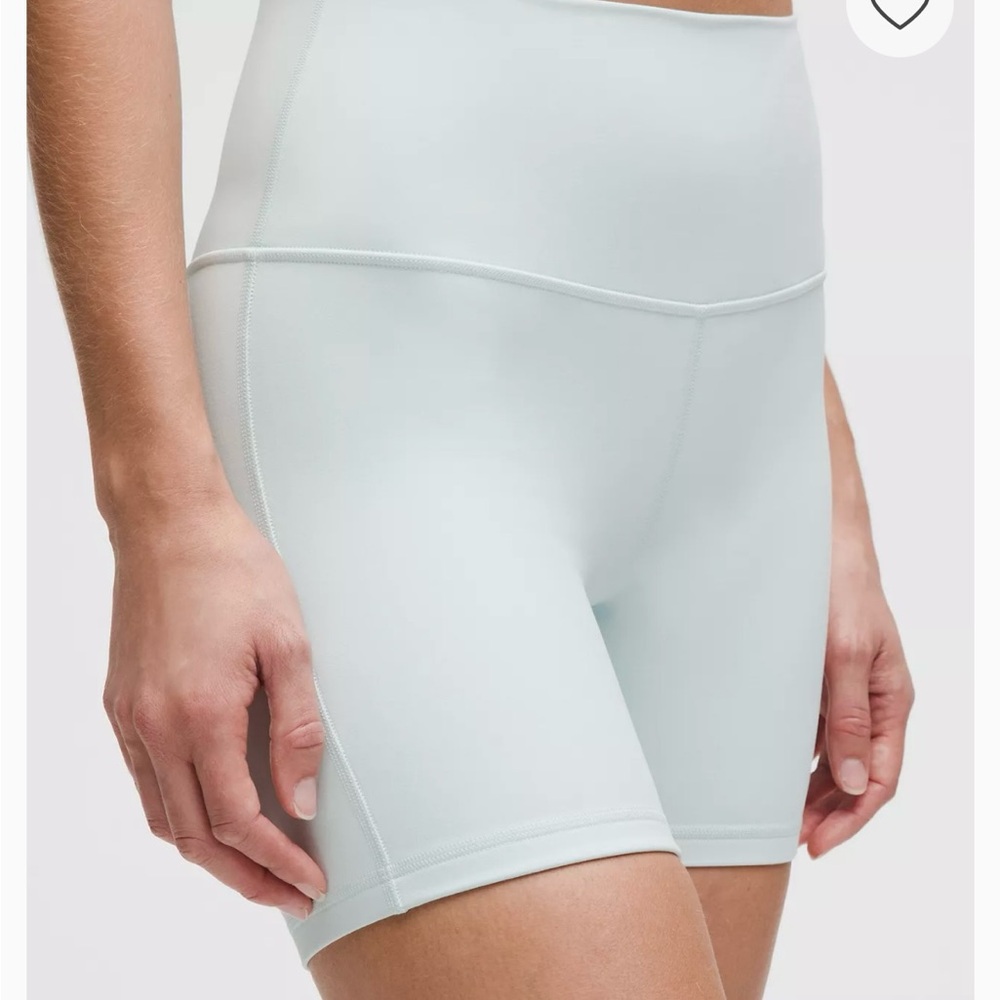 Lululemon 6” Align Athletica Mint Breeze Bike Shorts High Rise